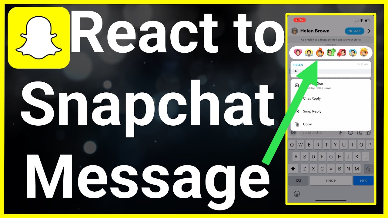 How To React To Snapchat Message