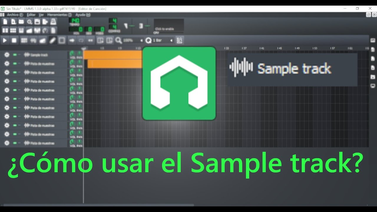 ¿Cómo usar el Sample track de LMMS?