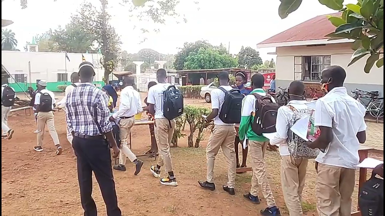 Headmaster Nkoma SS Mr. Kawanguzi Abubakr gives a status report on the school since reopening