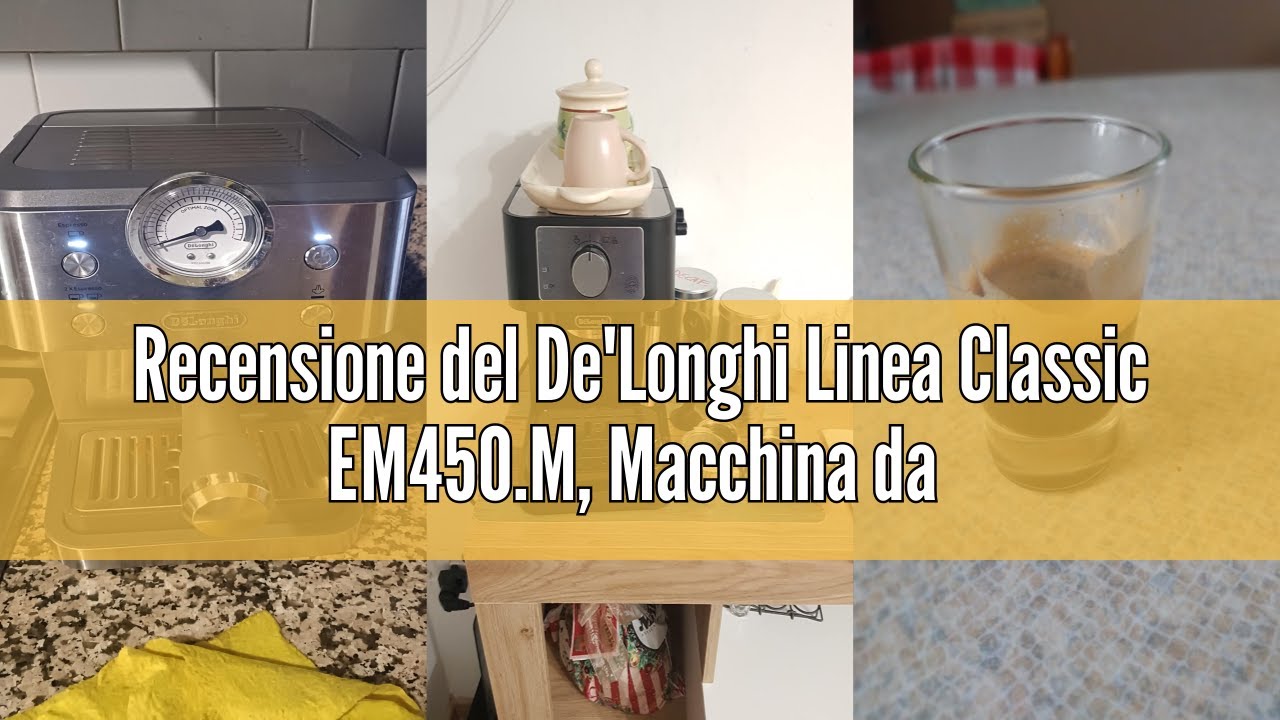 Recensione del De'Longhi Linea Classic EM450.M, Macchina da Caffè Manuale con Schiumatore, Macchina