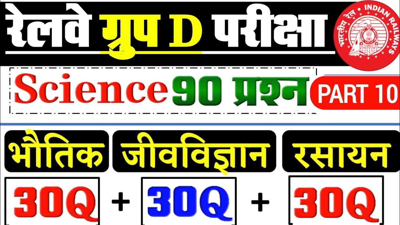 RRB Group D Science 100 MCQ'S | RRB Group D Biology Important Question 2025 | RRB Group D Class 2025