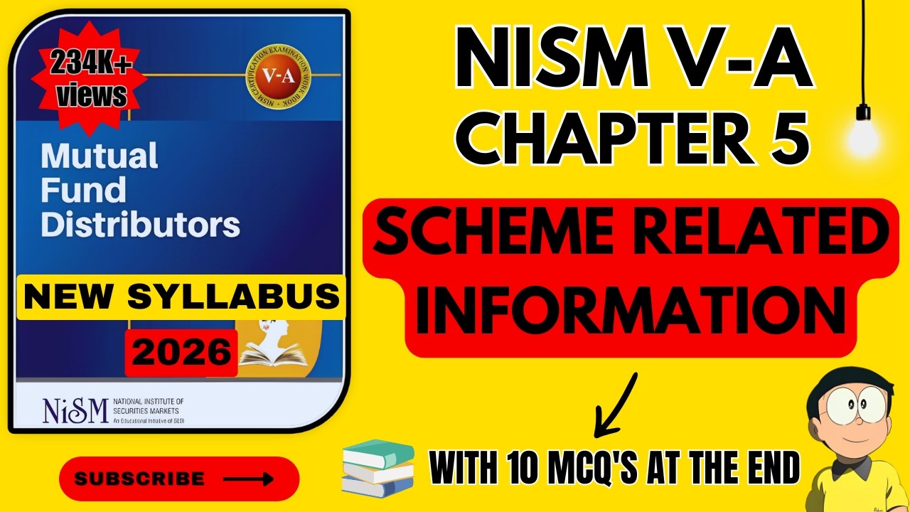 NISM VA Mutual Fund Chapter 5 - Scheme Related Information | 2024 - New Syllabus | #nism #nism5a