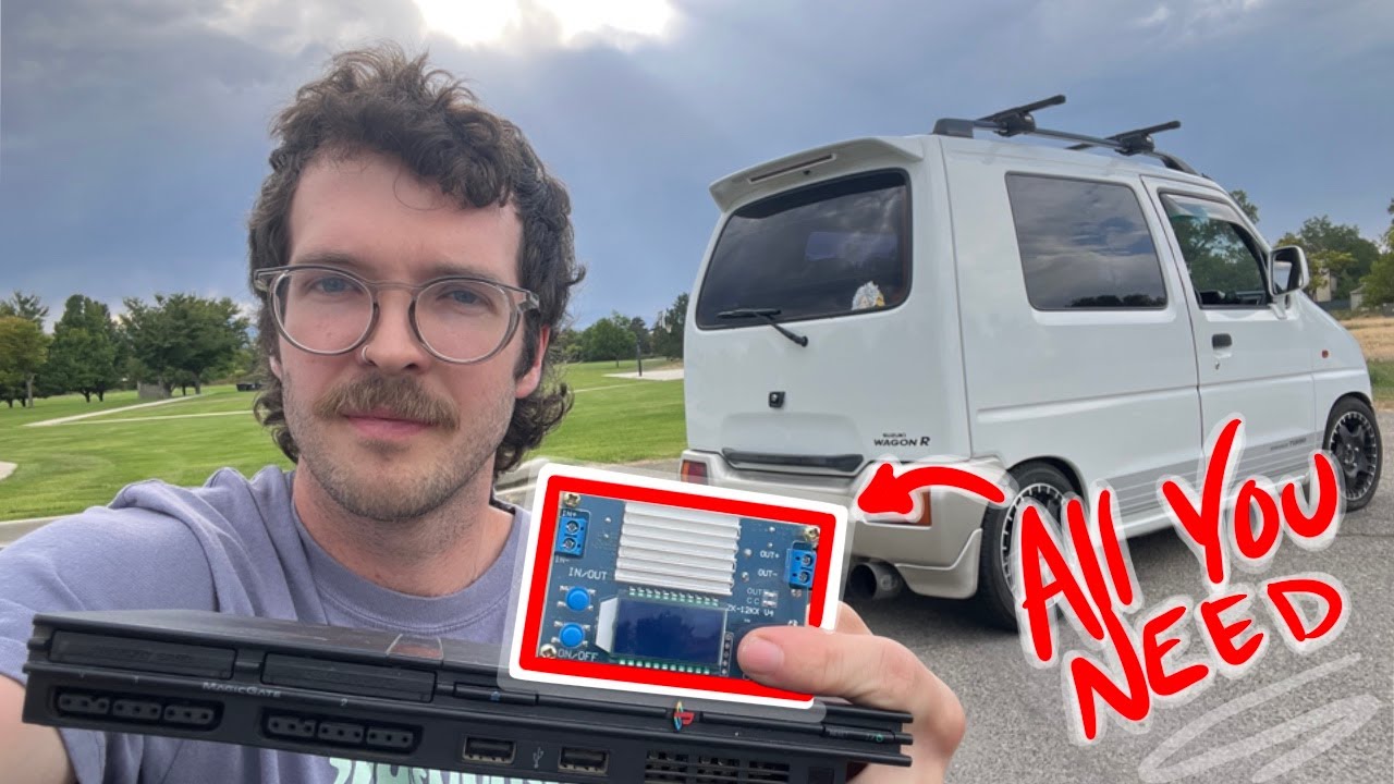 Install a PS2 into your car (how to)