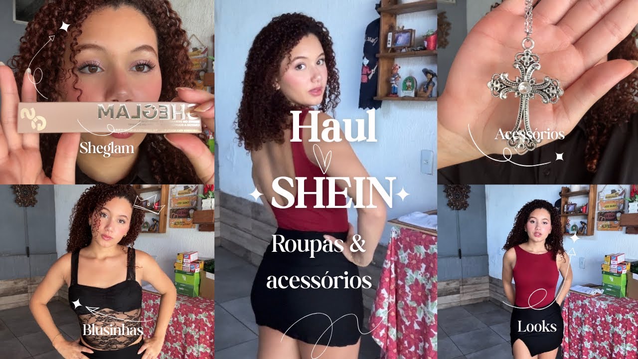 Comprinhas da SHEIN (roupas, acessórios, maquiagem SHEGLAM etc…)