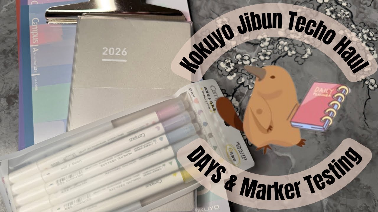 I Got My 2026 Jibun Techo DAYS! | Unboxing | Flip Through | Kokuyo Shape/Line Marker Test |