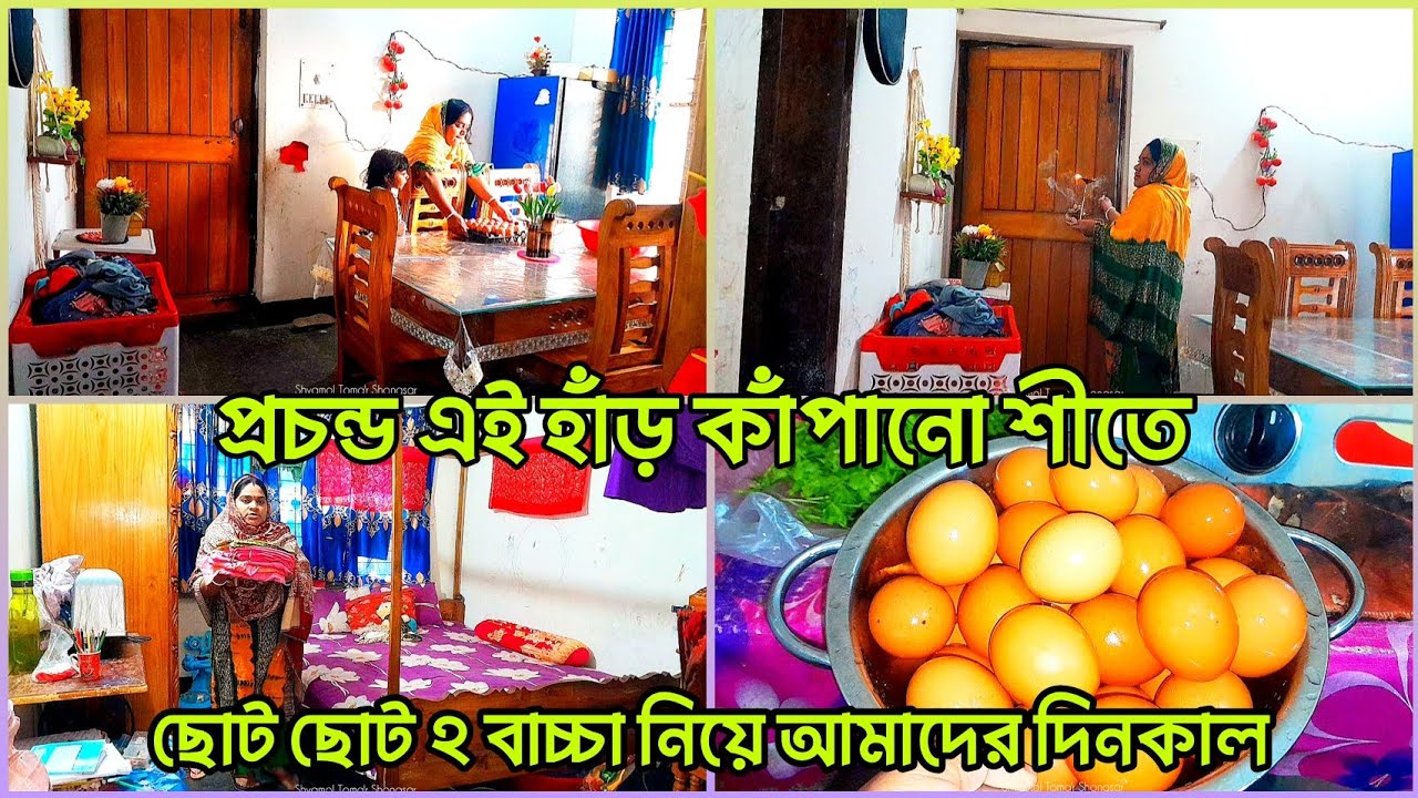 ✨প্রচন্ড এই হাঁড় কাঁপানো শীতে ছোট ছোট দুইটা বাচ্চা নিয়ে আমার দিনগুলো যেরকম কেটে যাচ্ছে ✅#viralvideo 