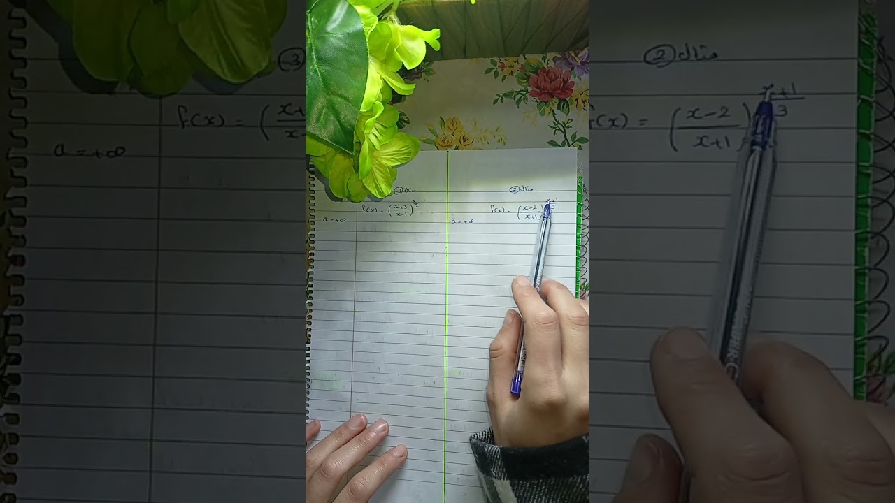 نهايات مهمة تتعلق بالتابع الأسي 🌷