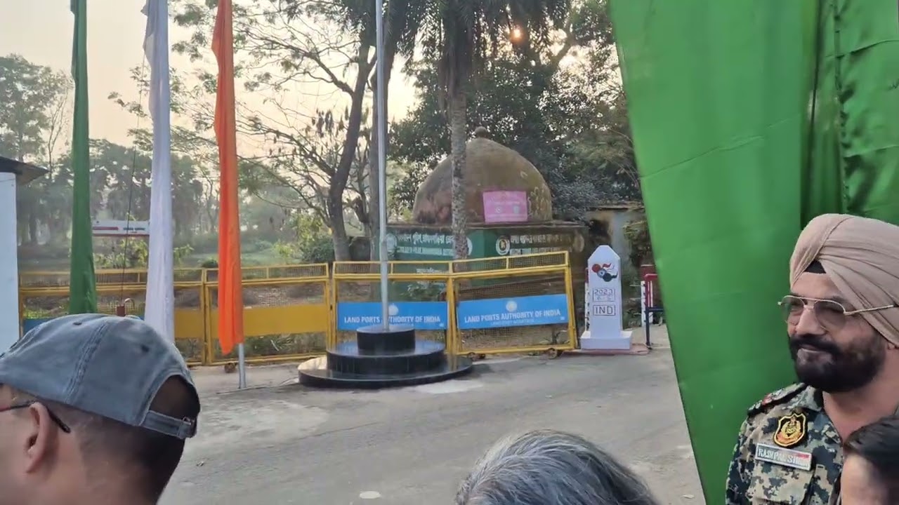 Indo-Bangladesh border in Agartala,Tripura