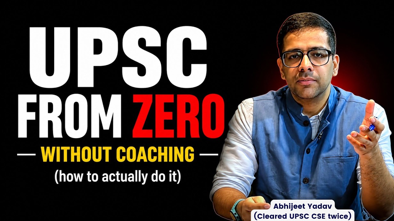 Complete Strategy for UPSC 2027/28 From ZERO | UPSC without coaching