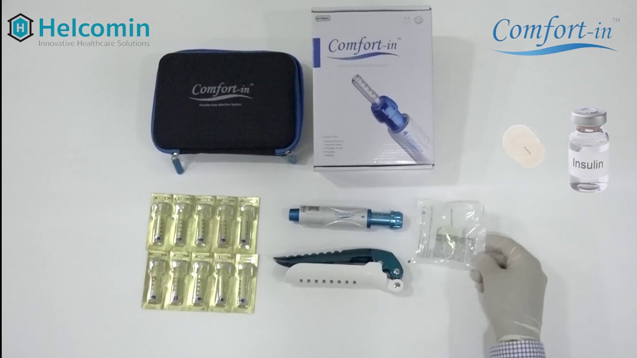 Prepare your insulin injection with Comfort-in (the needle free injector)