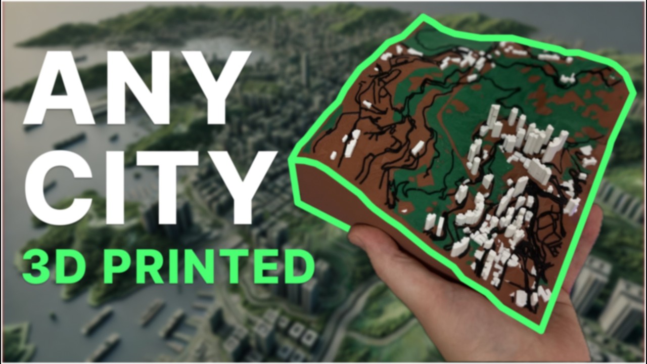 How to 3D Print Cityscapes -  Any Location for Free!