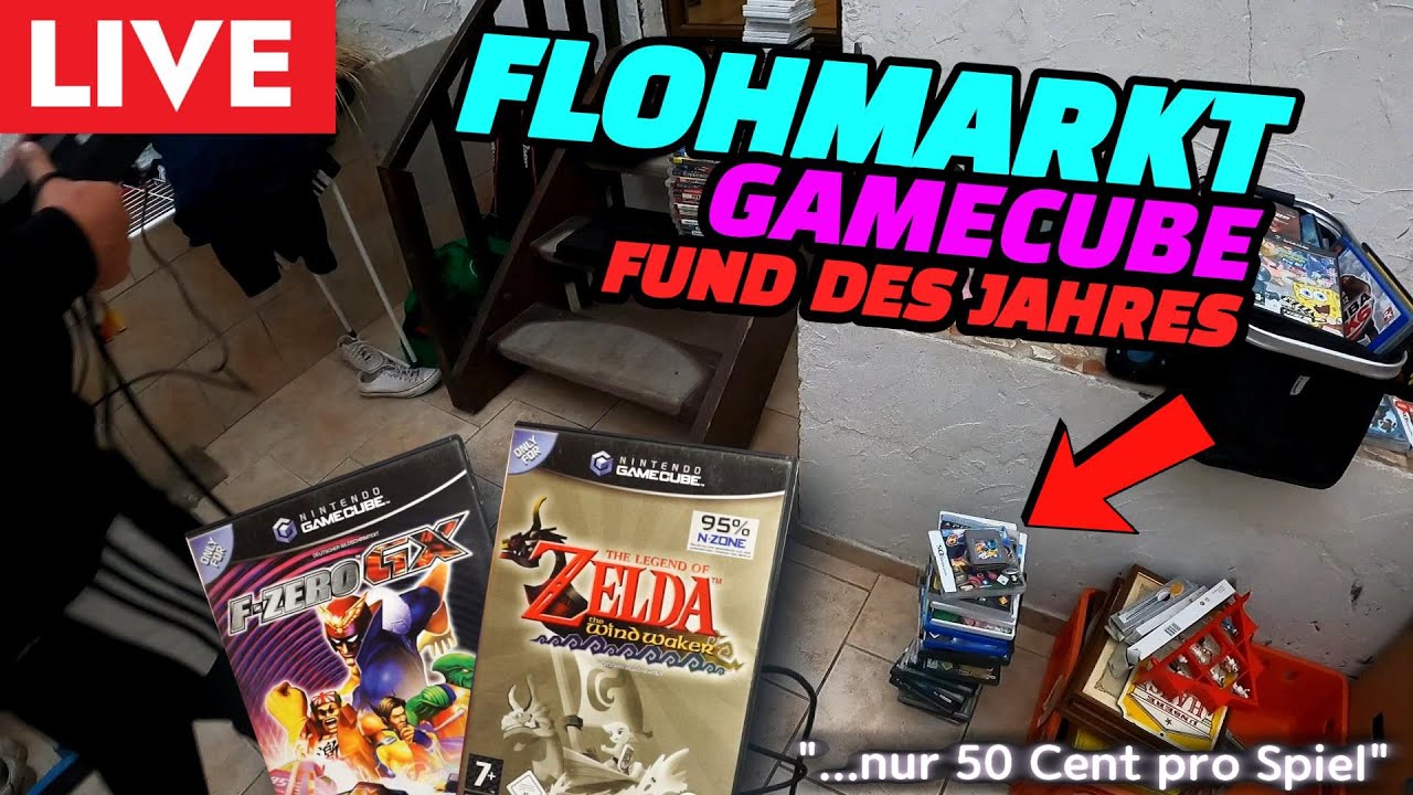 LIVE Flohmarkt - Dorfflohmarkt Gamecube Nintendo Eskalation - Zelda, Pokemon Fleamarket Reselling