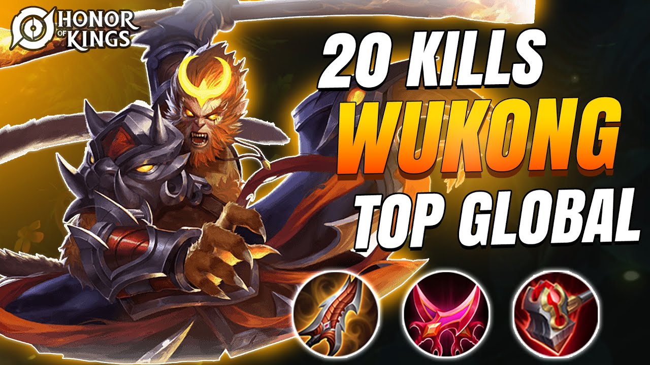 WUKONG BROKEN CHINESE BUILD! 100% WIN RATE?! HONOR OF KINGS GAMEPLAY!