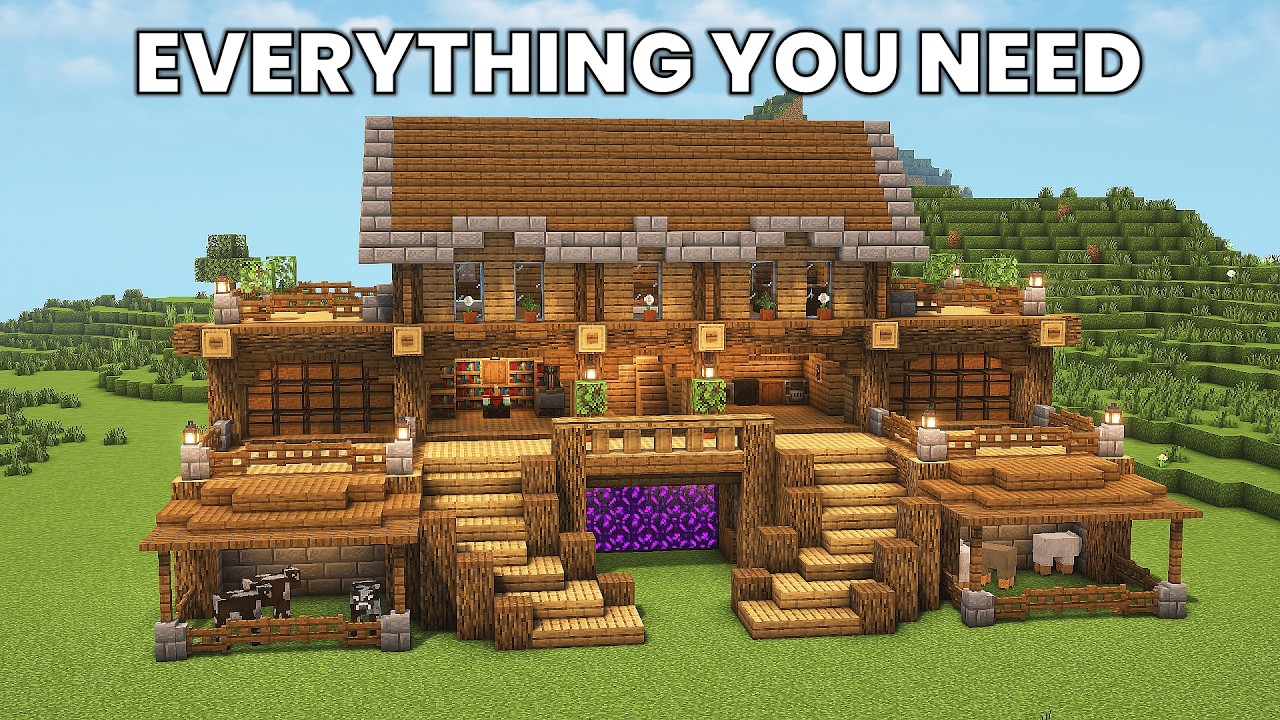 Minecraft: Ultimate Survival House Tutorial | How To Build