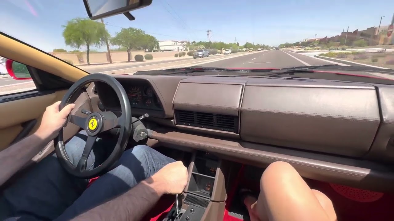 Driving Video 1987 Ferrari Testarossa Tubi exhaust Cascio Motors