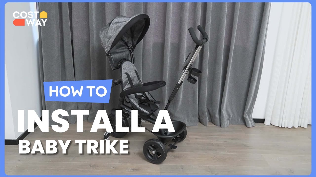 How to Install the 4-in-1 Baby Trike Kids Tricycle with Removable Canopy | TQ10183 #costway #howto
