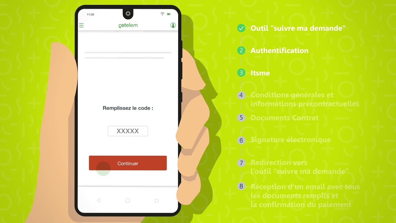 Signer en ligne son contrat de crédit sur Cetelem.be