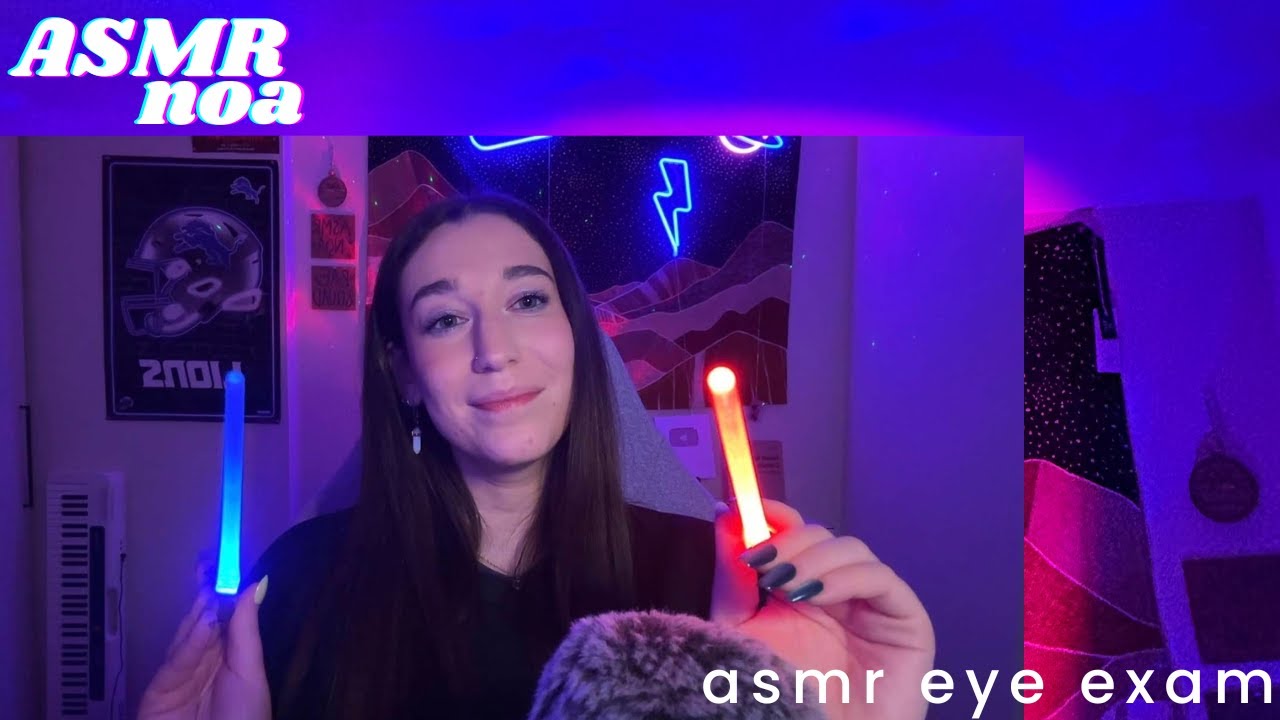 personalized ASMR eye exam: tingles for sleep and relaxation