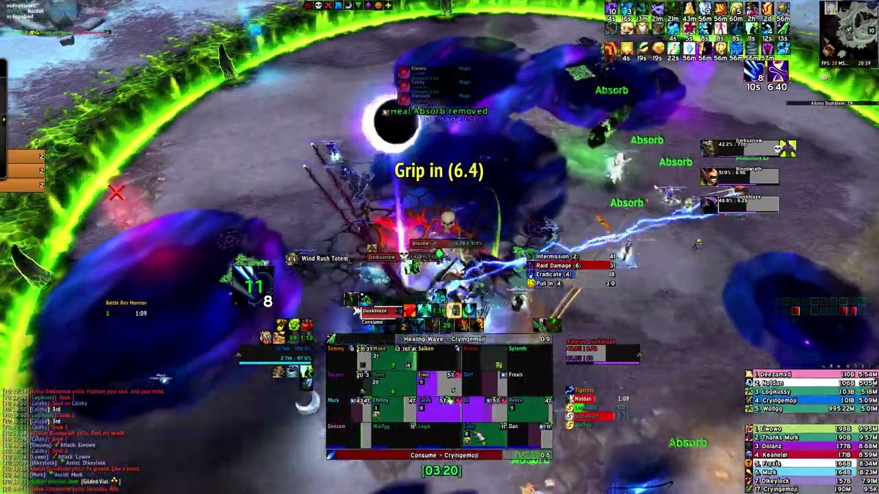 CyaThursday vs The Soul Hunters Mythic (Resto Shaman PoV)