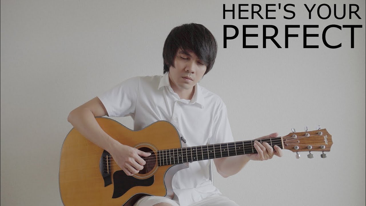 Here's Your Perfect (Jamie Miller) | Guitar Cover (Fingerstyle) + Lyrics