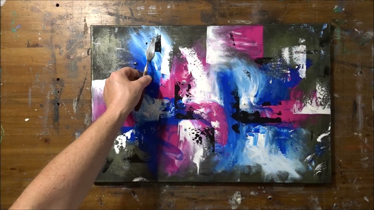 Malen mit Acryl leicht gemacht. Demo .65. painting made easy with acrylic. Demo .65