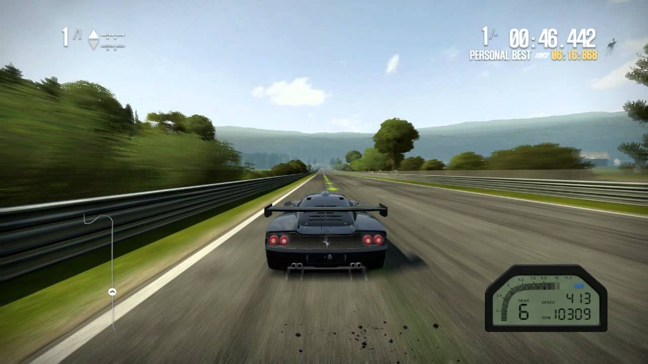 NFS Shift 2 Unleashed [HD] 0 to 447 kmh in 27 seconds with Works Ferrari F50 GT