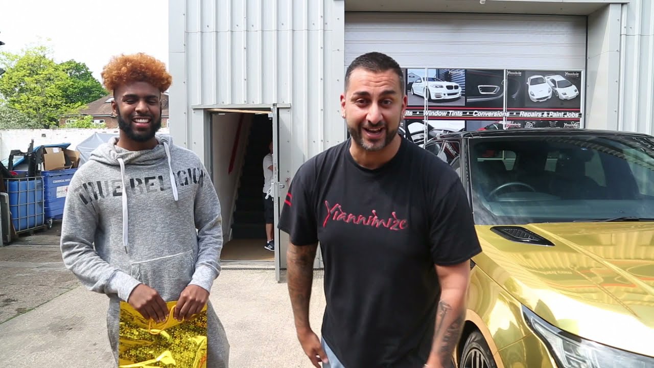 Range Rover wrapped CHROME GOLD!!!