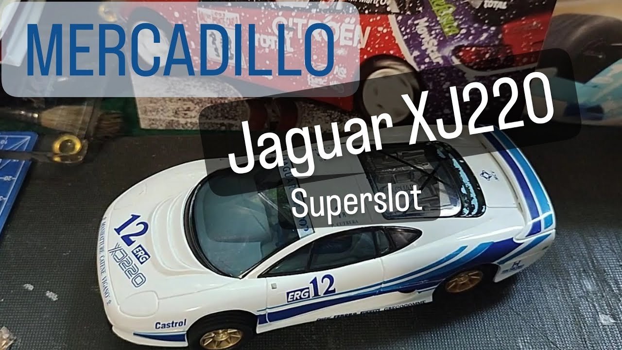 90 [MERCADILLO]  - Jaguar XJ220 Superslot blanco