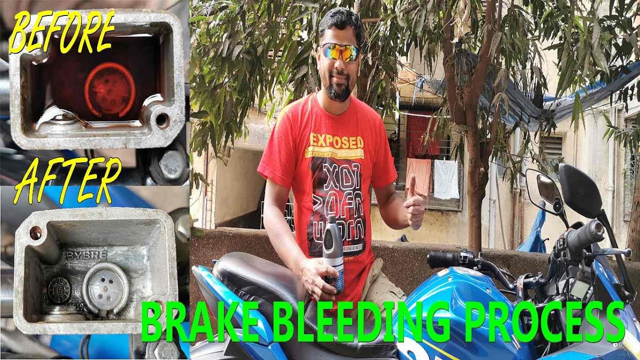 How To Change Complete Brake Fluid DOT 4 In SUZUKI GIXXER SF At Home | Brake Bleeding Process