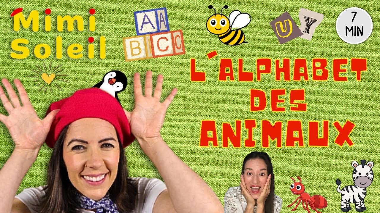 L’alphabet des animaux en français – Lettres, sons pour enfants