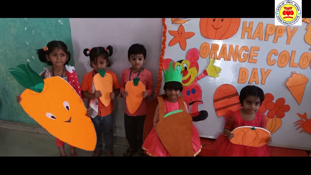 Orange Colour Day Celebrations by Kindergarten