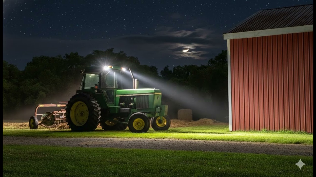 12 Hours of Quiet Farm Night Ambience 🌾 Soft Wind
