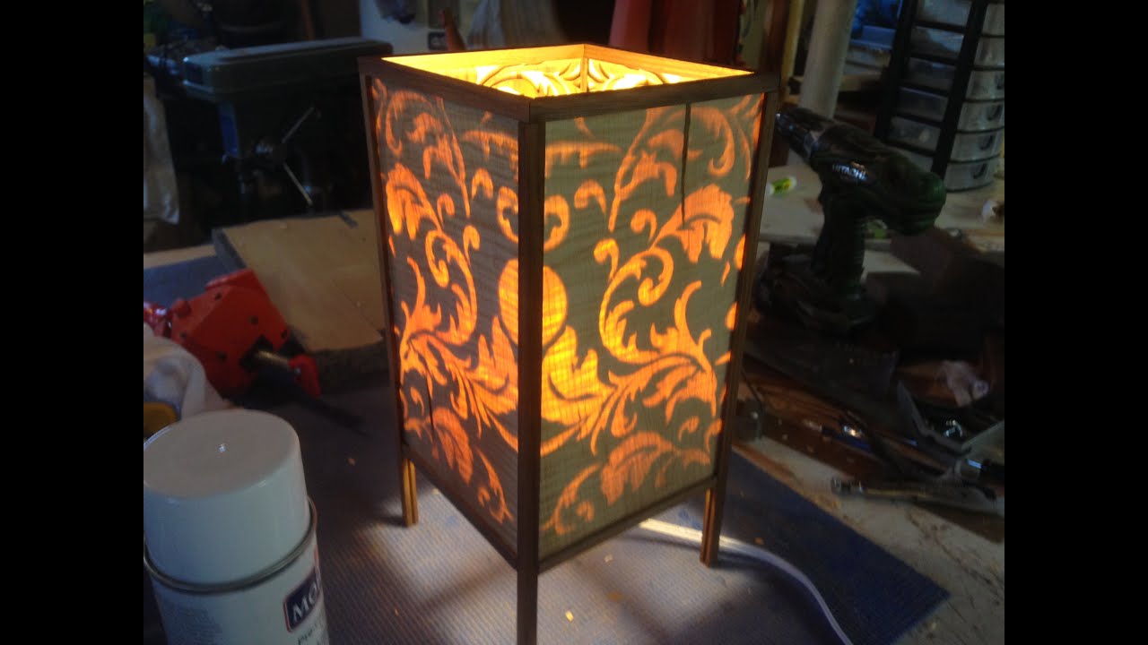 Wooden Rice Paper Lamp