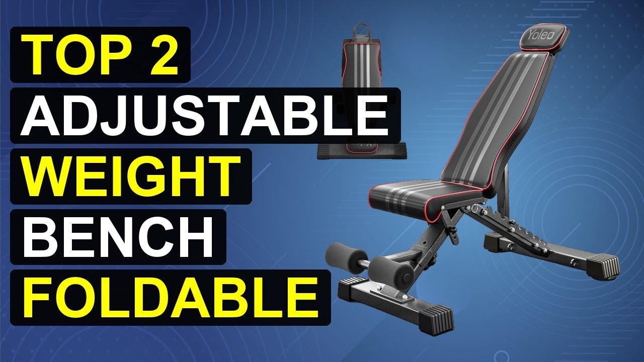 Top 2 Adjustable Weight Bench Foldable Workout Bench With Extended Head Neck | Flexfold Neck Comfort