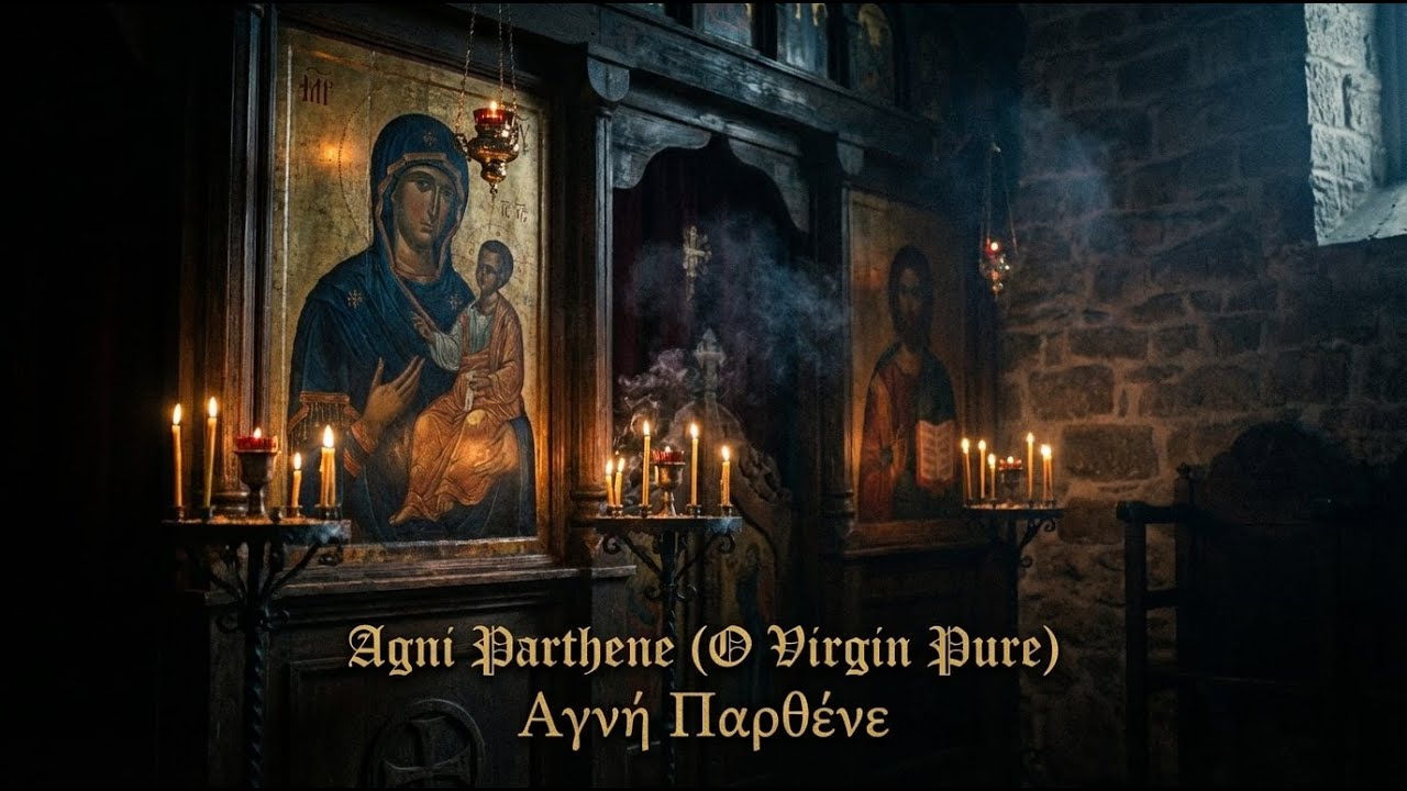 Agni Parthene (O Virgin Pure) / Αγνή Παρθένε - Sacred Byzantine Chant in Latin