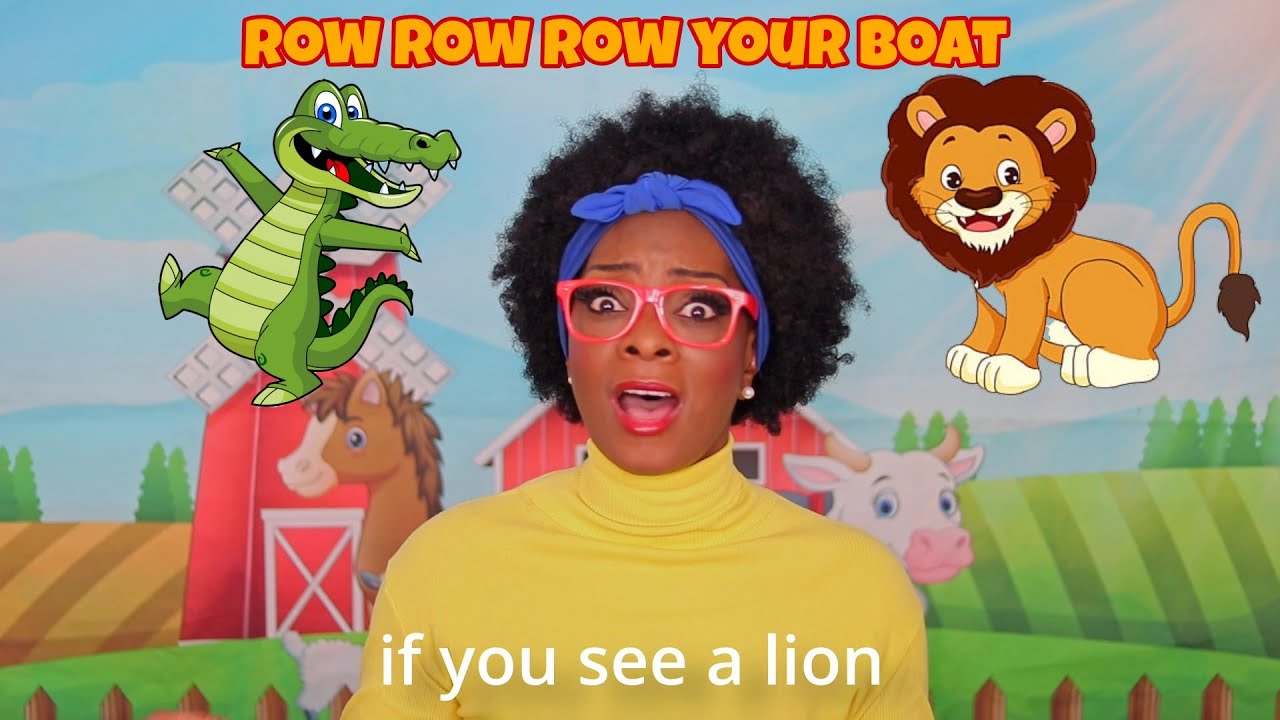 Row Row Row Your Boat | Crocodile | With Lyrics