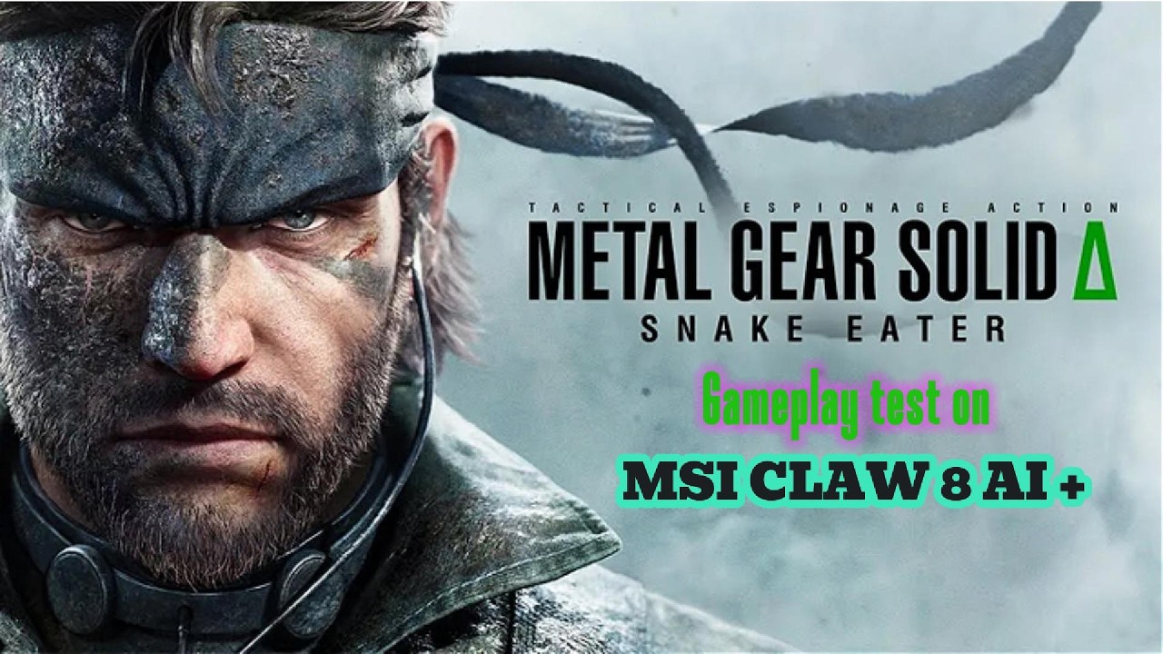 Metal Gear Solid Delta gameplay tested on MSI CLAW 8 AI+