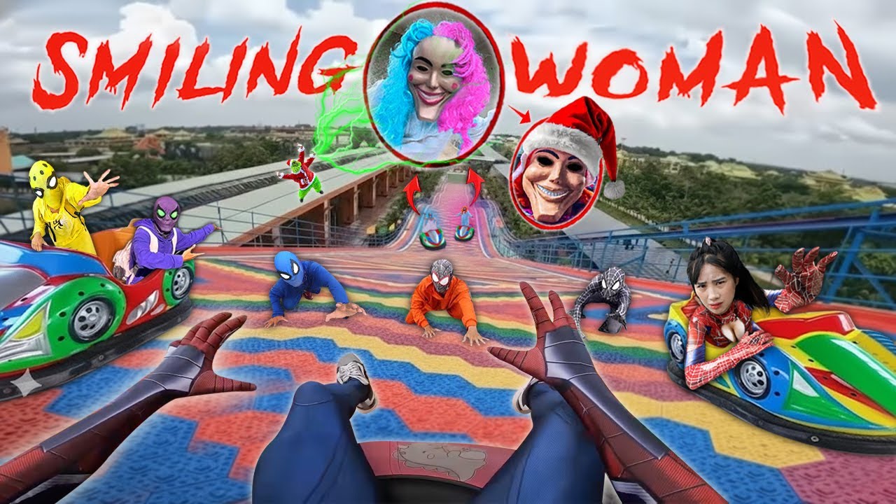 7 SPIDERMAN Vs SMILING WOMAN REAL LIFE ESCAPE 276.0 (Horror Parkour Pov Short) | Epic POV
