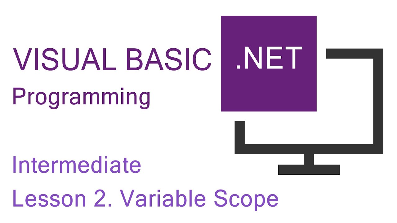 VB.NET Programming. Intermediate Lesson 2. Variable Scope