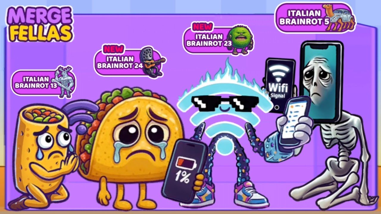 Merge Anomaly Merge Fellas Boss + Boss⁉️ Brainrot 24, 23, 13, 5 - New Update |The Ultimate Max Level