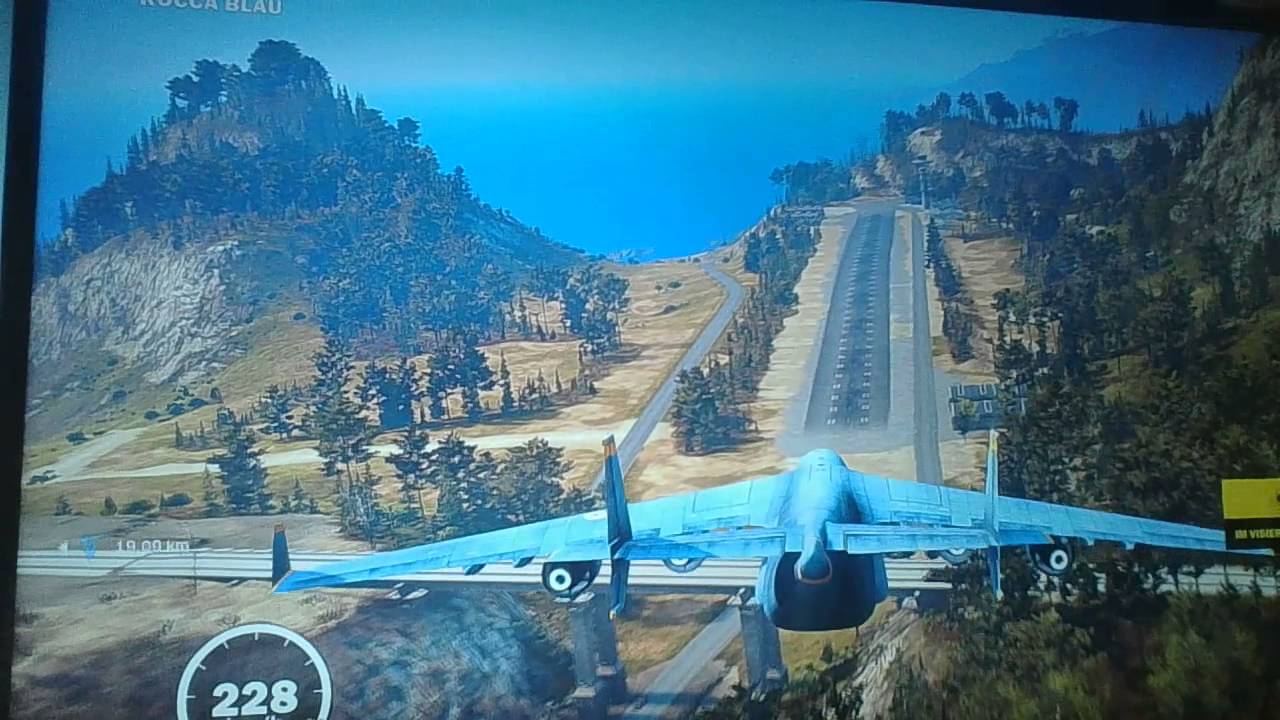 Just Cause 3 landing the big Cargo Plane