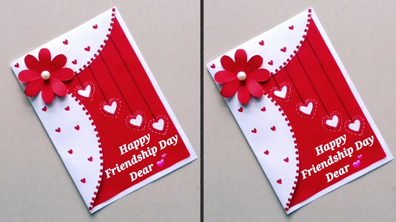 Friendship Day Card Easy/Happy Friendship Day Greeting Card/Handmade Friendship Day Card Making Idea