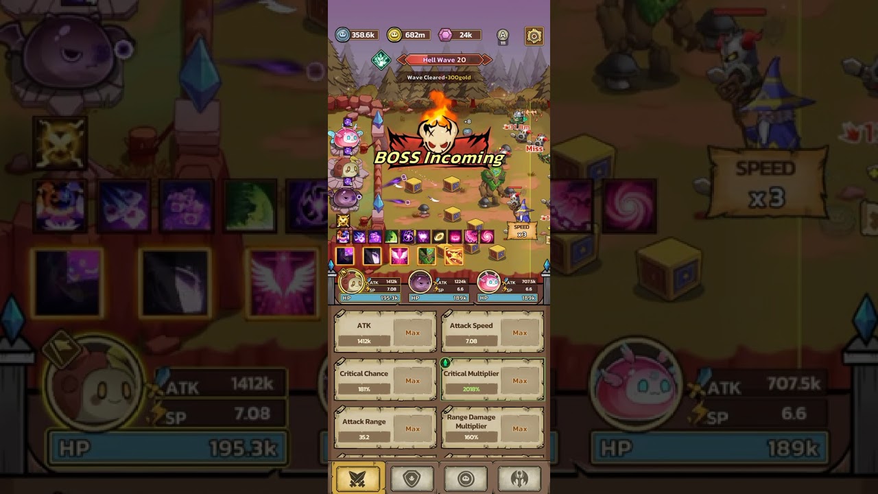 Slime Castle - Idle TD Chapter-1 (Mystic Forest) [Hell Mode]