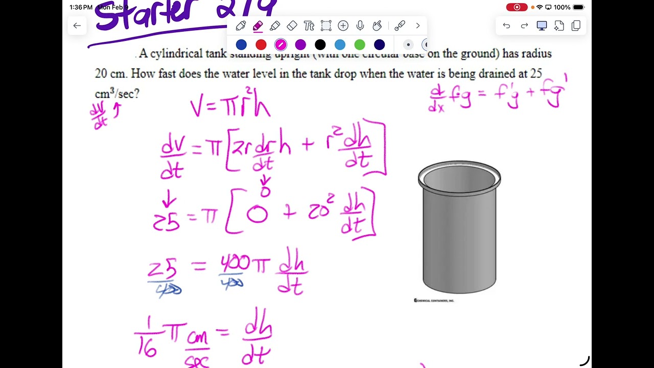 2,9 Calc 7.1 Writing differential equations