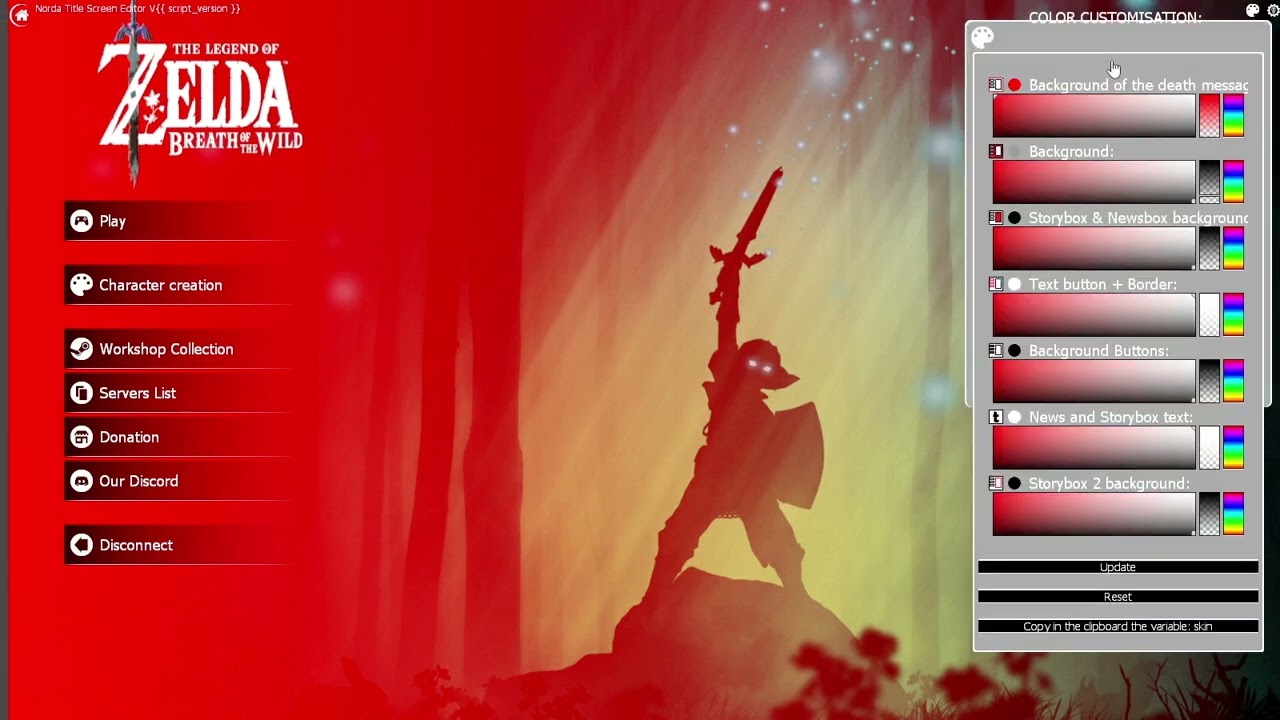 Gmod Server Home Screen Editor in progress