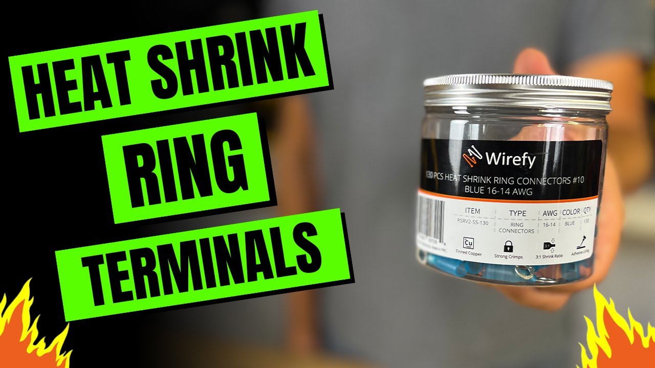 How to do a QUICK CONNECTION with Heat Shrink Ring Terminals - in one minute!
