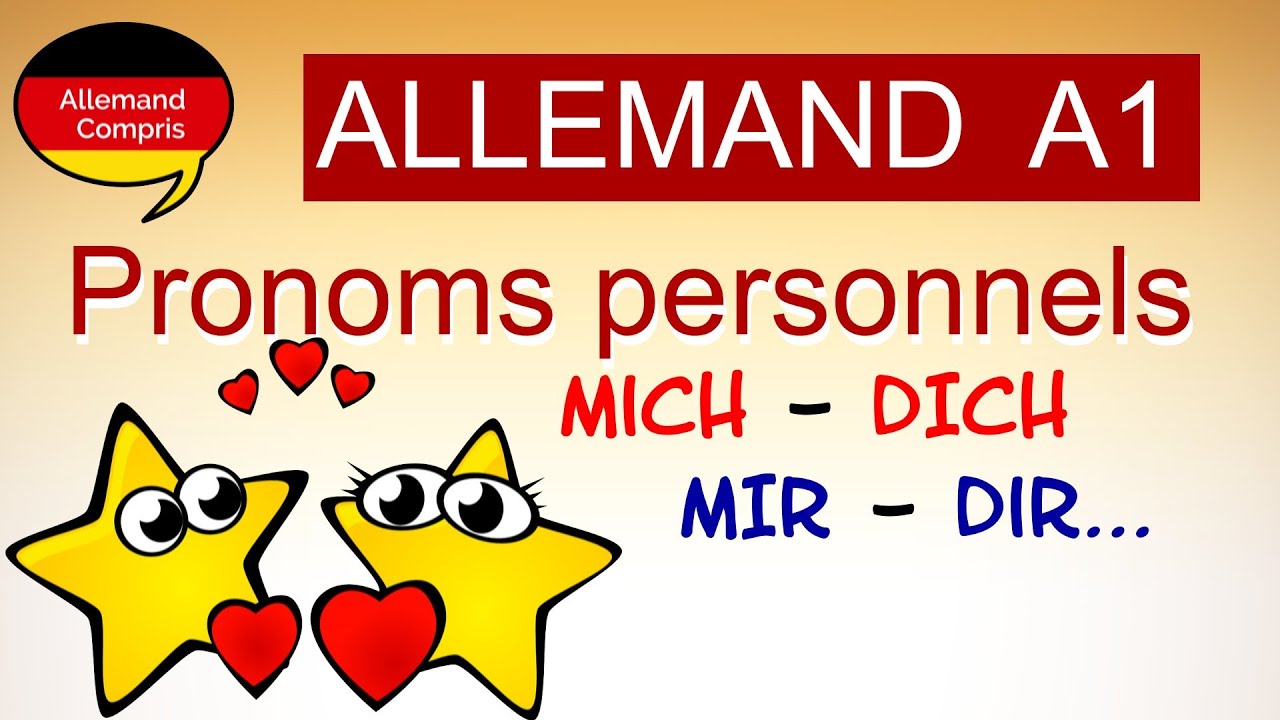 🇩🇪 Les pronoms personnels en allemand | accusatif et datif