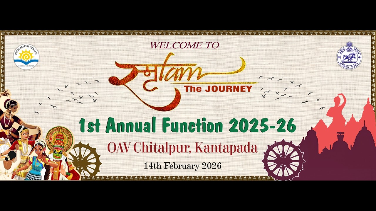 Welcome To Smrutam (The Journey) 1st Annual Function 2025-26, OAV Citalpur(Cuttack).