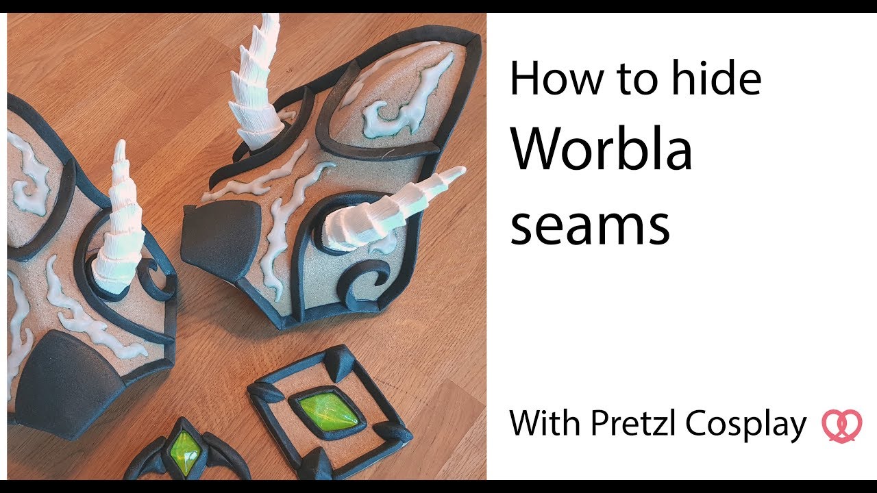 How to hide or cover Worbla seams - Cosplay tutorial