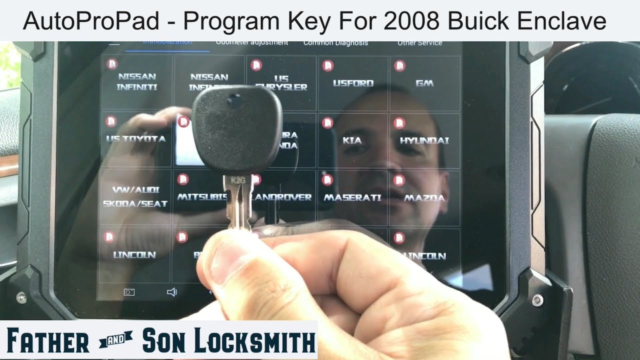 AutoProPad - Program Key For A 2008 Buick Enclave